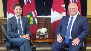 Justin Trudeau at odds with Doug Ford over refugee housing