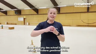 Werkfeuerwehr Sporttest: Wechselsprünge