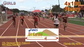 2019 TF - Mt Carmel - 4x100 (Girls, All Heats)