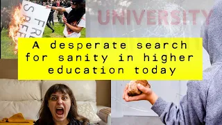 A desperate search for sanity in higher education today.  No wonder so many colleges are failing