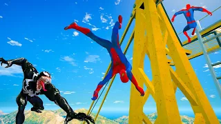 GTA 5 SPIDERMAN Ragdolls Compilation Episode 22 - Funny Moments ( Euphoria Physics Showcase)