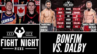 UFC Fight Night: Gabriel Bonfim vs. Nicolas Dalby Preview & Prediction