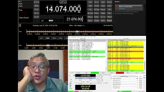 My 1st Live Stream!  Showing you my Radio Setup and Let's make some FT8 Contacts! Ham Radio Fun!
