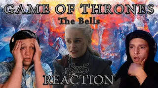 FIRST TIME WATCHING GAME OF THRONES!!! 8x5: "The Bells" (THE LAST PENULTIMATE!!!)