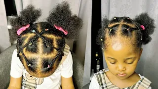 TRY THIS HAIRSTYLE ON YOUR CHILD WHEN YOU RUN OUT OF IDEAS 😻 || KIDS HAIRSTYLES