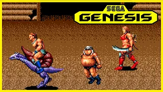 Sega Genesis Gameplay - Golden Axe III [2 Players] [4K,60fps]