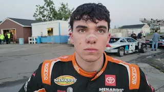 Gio Ruggiero talks about finishing 3rd in the ARCA East Race at Flat Rock