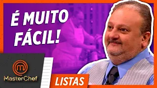 6 AULAS DOS JURADOS | LISTAS MASTERCHEF