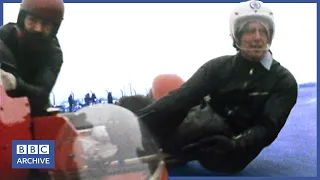 1974: John Noakes: SIDECAR RACER | Blue Peter | Classic BBC clips | BBC Archive