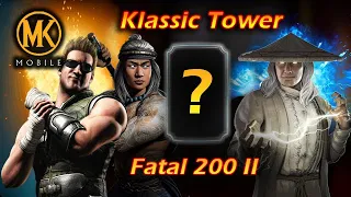 ONE HP SCORPION? | MK Mobile: Fatal Klassic Tower Battle 200 (2nd run)