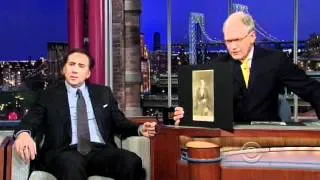 Nicolas Cage Talks His Vampire Photo on the Late Show with David Letterman -- 02.10.12