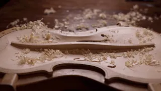 Making the Bass Bar of the Violin - ASMR Woodworking