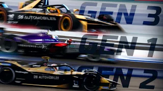 Formula E - GEN 3 vs GEN 2 vs GEN 1 | Side by side comparison