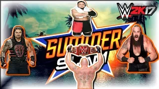 WWE SummerSlam '17: Brock Lesnar vs Roman Reigns vs Braun Strowman vs Samoa Joe