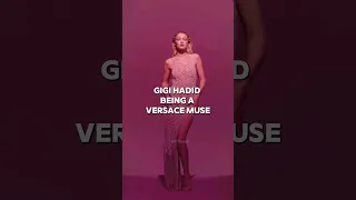 Gigi Hadid Being a VERSACE MUSE  💫💥 #viral #runway #model #fashion