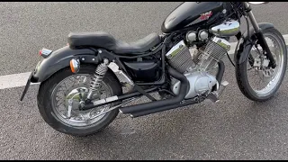 Yamaha Virago XV535 / XV400 Vance & Hines knockoff exhaust install + How to remove stock exhaust