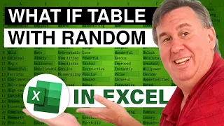 Excel - What-If Randomized Table from A Blank Cell (feat. Simon Benninga) - Episode 1612