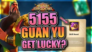 Going for 5155 Guan Yu in Rise of Kingdoms [lucky with skill reset?]