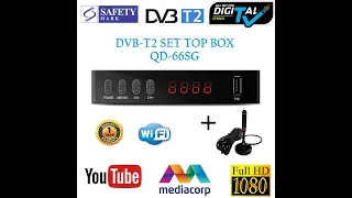 QD-66SG DVB-T2 Unbox and Setup