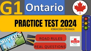 G1 Driving Test - All 2024 Exam Questions | Ontario G1 Practice Test 2024 | G1 test Ontario 2024