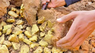 wow Gold Hunting! Gold Nuggets found at Mountain Mine, in Tailings! Million Dollar of Gold treasure.