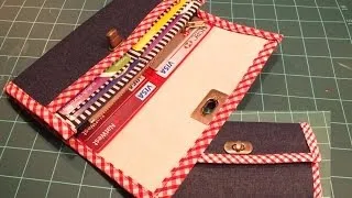 How to make a wallet /Purse PART 2 of 2 / DIY Bag Vol 10B