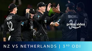 3rd ODI Match Highlights - New Zealand vs Netherlands | Live Cricket | Amazon Prime Video