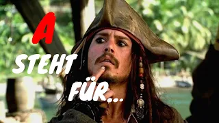 Das Alphabet mit Captain Jack Sparrow