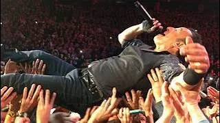 Bruce Springsteen Falls Down into the Audience
