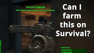Fallout 4 Survival Playthrough (Part 11) - Target Farming Unique Weapons/Armor