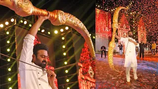 Prabhas Lifts the Shiva Dhanush at Adipurush Pre Release Event | TFPC