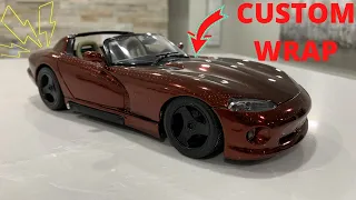 CUSTOM Wrap Dodge Viper 1/18 Model Car