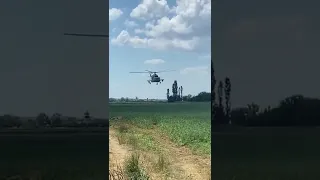 Three Low Flying Ukrainian Helicopters with unguided S-8 missiles #russiaukrainewar #shorts