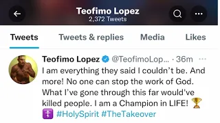 Teofimo Lopez message to haters