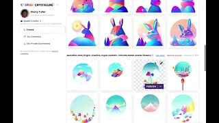 AI Crystalline the new transparent png file creator from cf spark by creative fabrica ai art design