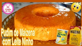 O MELHOR PUDIM DE MAIZENA COM LEITE NINHO, SEM OVOS E SEM FORNO / EDU GENTIL 🍮😋