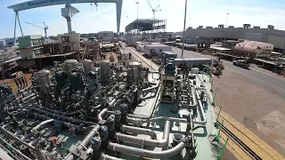 Transporter Crew Moves CVN 80 Unit