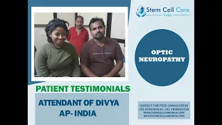 Patient Attendant shares his experience after stem cell therapy for Optic Neuropathy at SCCI|