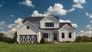 Video Tour: Columbus North, OH Olivia Modern Farmhouse (Shown with Opt. Features) | Custom Home