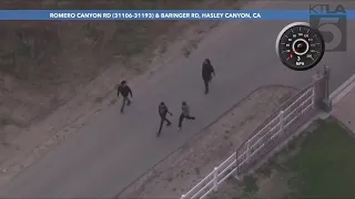 Officers pursue high-speed robbery suspects in Los Angeles County