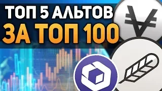 ТОП 5 КРИПТОВАЛЮТ КОТОРЫЕ ВОЙДУТ В ТОП 100 И ДАДУТ ИКСЫ В 2019