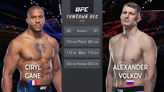 АЛЕКСАНДР ВОЛКОВ vs СИРИЛ ГАН БОЙ в UFC Fight Night