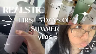 REALISTIC first days of summer! ✦ slice of life, unboxing, boba, at home days