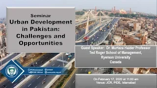 A Seminar on "Urban Development in Pakistan: Challenges and Opportunities"