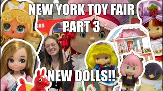 TOY FAIR VLOG DAY 3-NEW DOLLS-STRAWBERRY SHORTCAKE, RAINBOW BRITE, LOTTIE, CALICO CRITTERS, KIDKRAFT