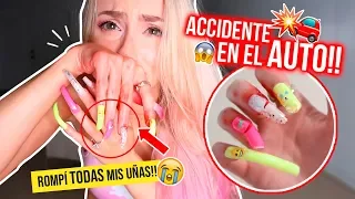 24 HORAS CON UÑAS EXTRA LARGAS!!! 💅🏻😭 ACCIDENTE DOLOROSO! TERMINA MAL! | Katie Angel