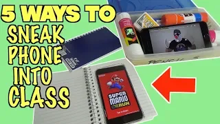 5 Smart Ways To Sneak Your Phone Into Class- SCHOOL LIFE HACKS | Nextraker