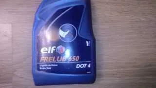 Тормозная жидкость Elf Frelub 650 DOT4. Обзор.