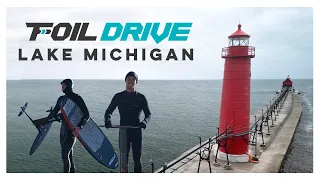 Foiling Lake Michigan with Foil Drive & MAC Kiteboarding | USA Part 1