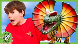 Family Trip to Dinosaur World Park - 🦕 Giant Life Size Dinosaurs 🦖 | T-Rex Ranch Dinosaur Videos